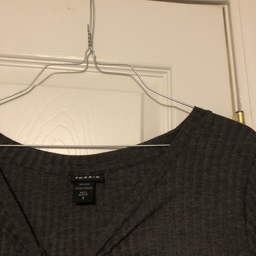 1 Torrid Ribbed Tee - Picture 2 of 2